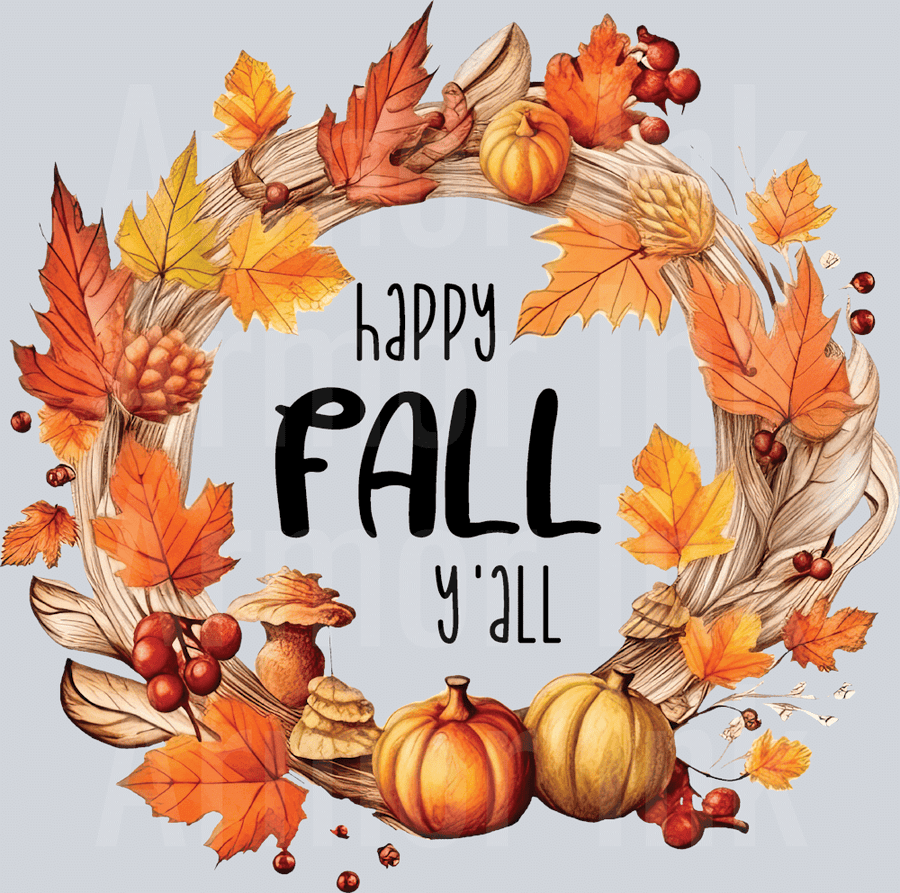 Happy Fall Yall DTF transfer