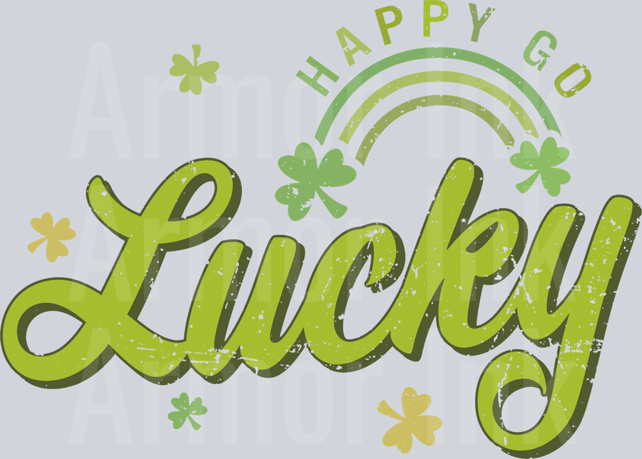 HAPPY GO LUCKY DTF transfer
