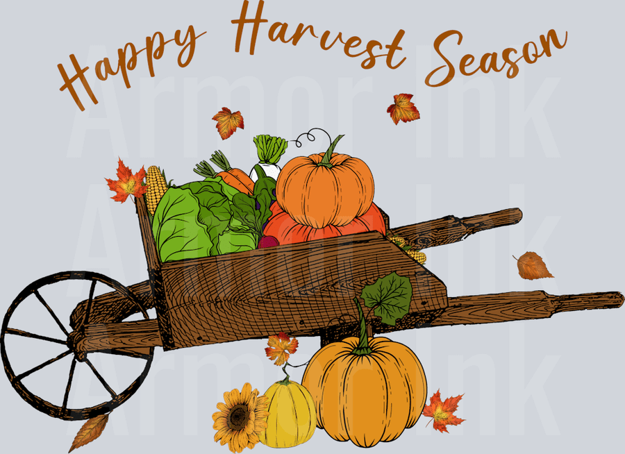 Happy Harvest Season DTF transfer