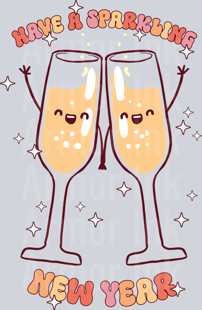 Have A Sparkling New Year DTF transfer
