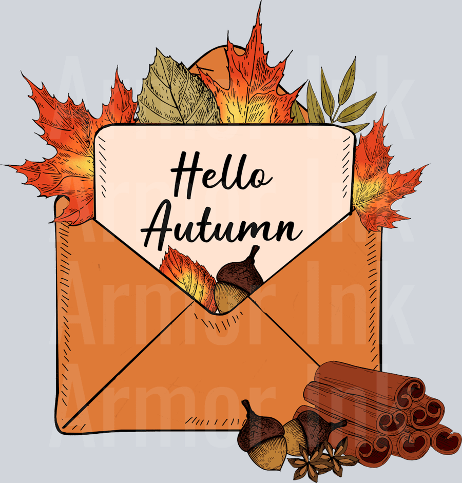 Hello Autumn DTF transfer
