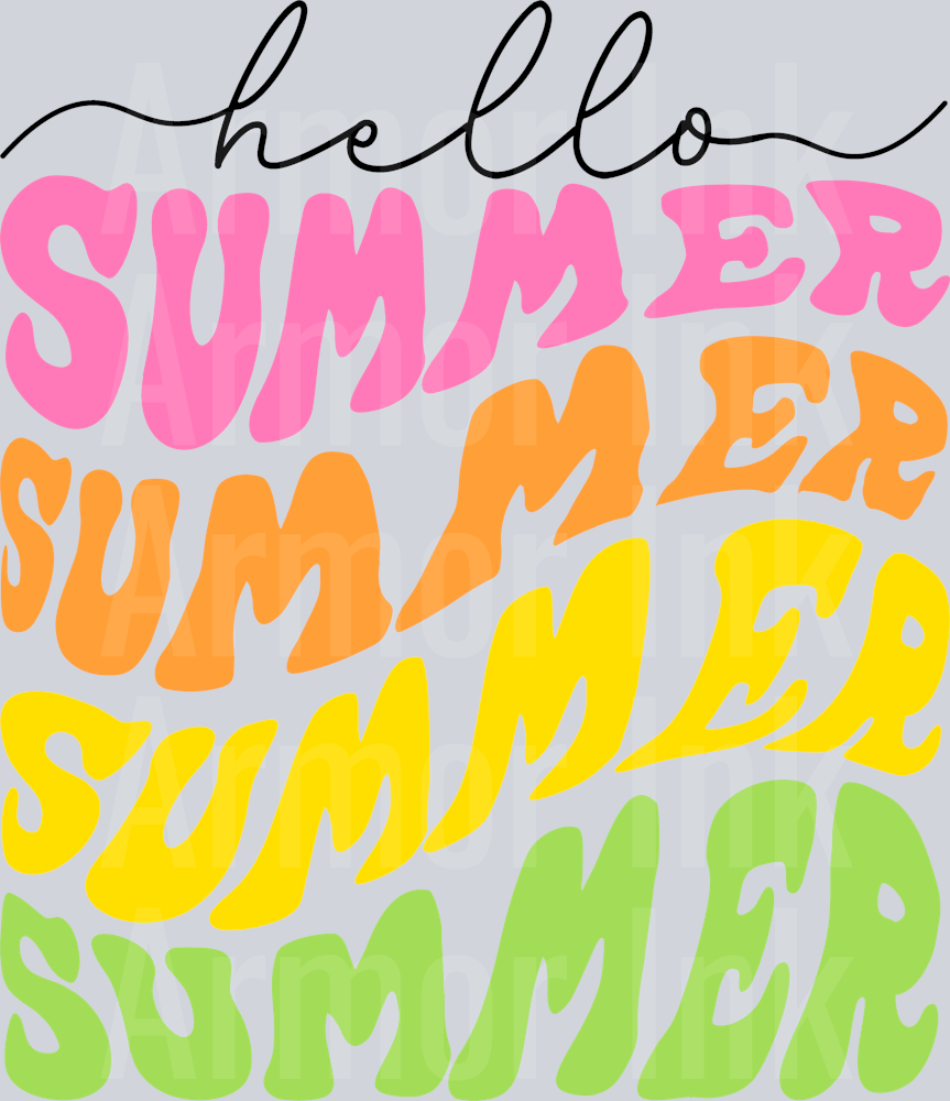 Hello Summer DTF transfer