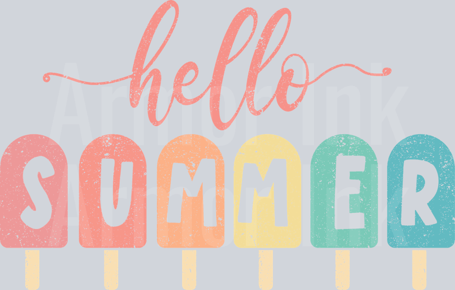 Hello Summer DTF transfer