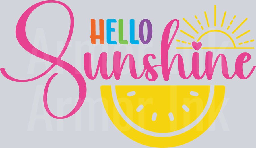 Hello Sunshine DTF transfer