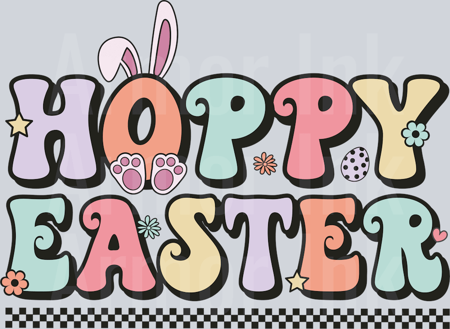 Hoppy Easter DTF transfer