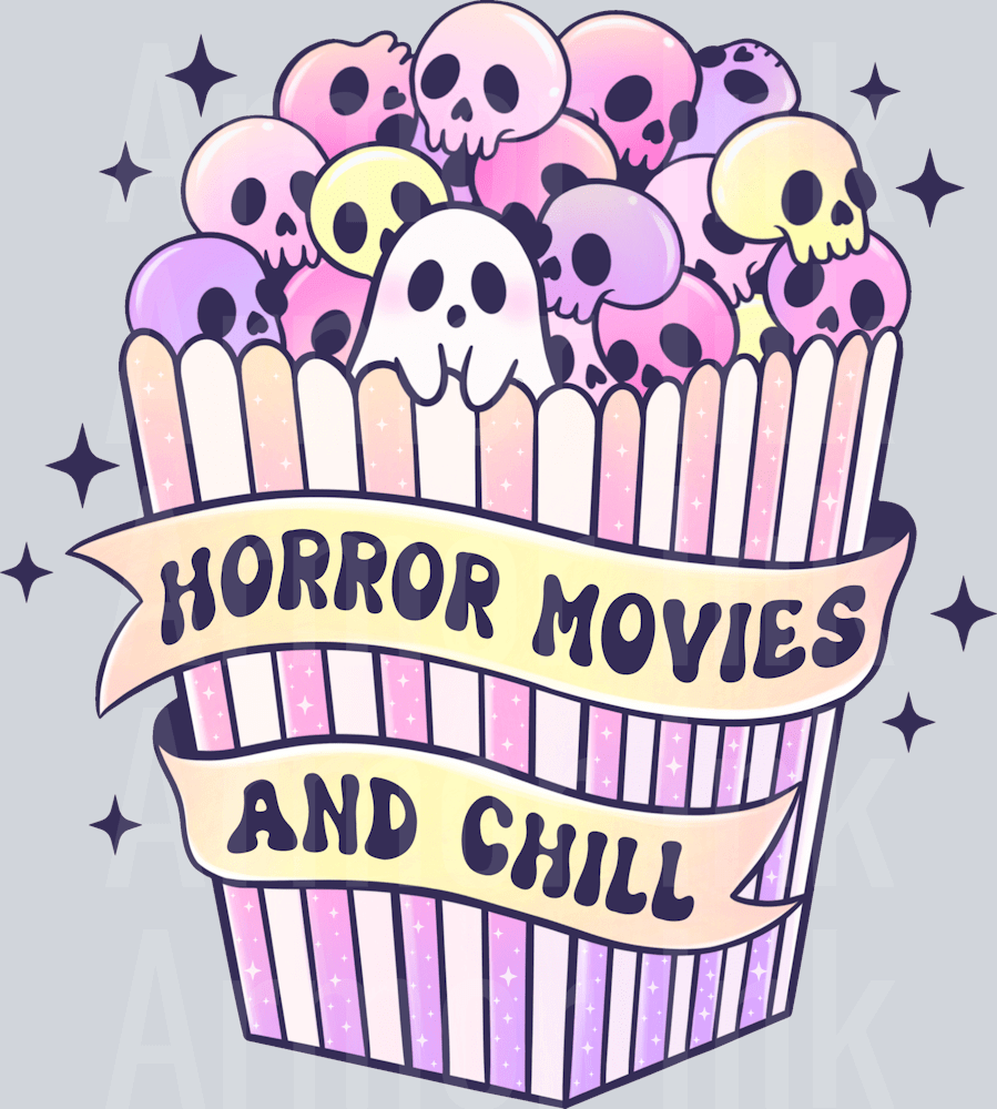 Horror Movies And Chill DTF transfer