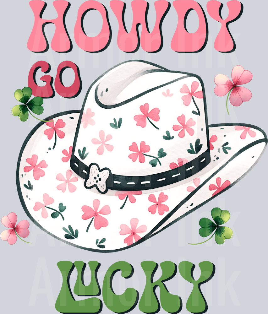 Howdy Go Lucky DTF transfer