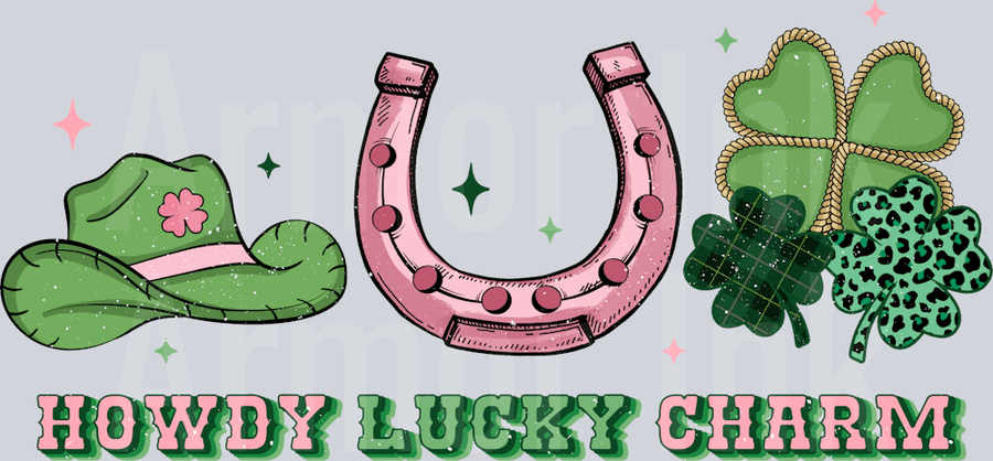 Howdy Lucky Charm DTF transfer