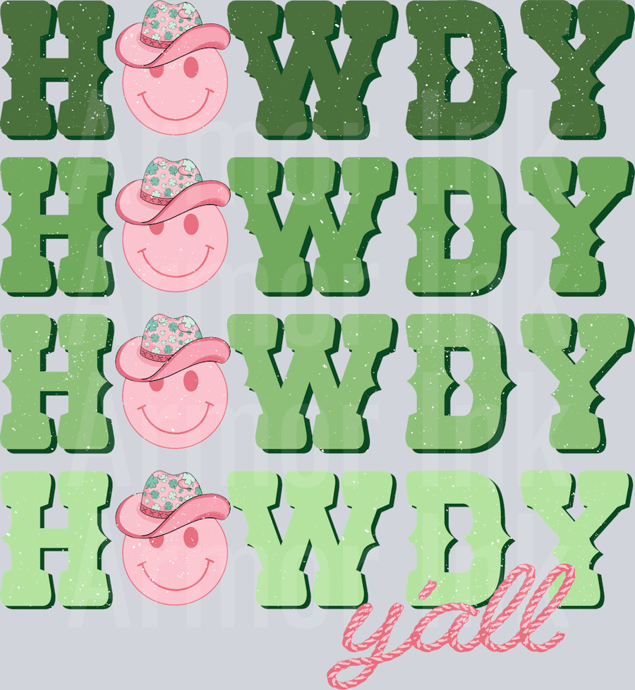 Howdy Yall DTF transfer