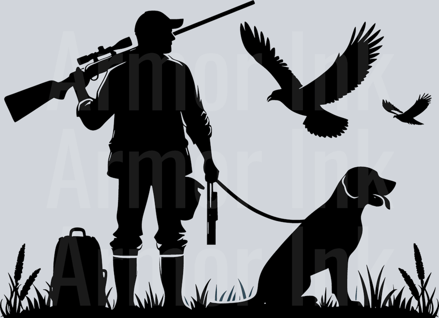 Hunting Dog DTF transfer