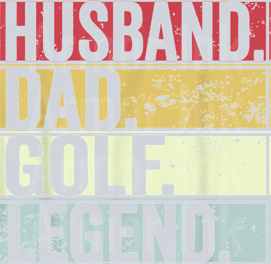 Husband Dad Golf Legend DTF transfer
