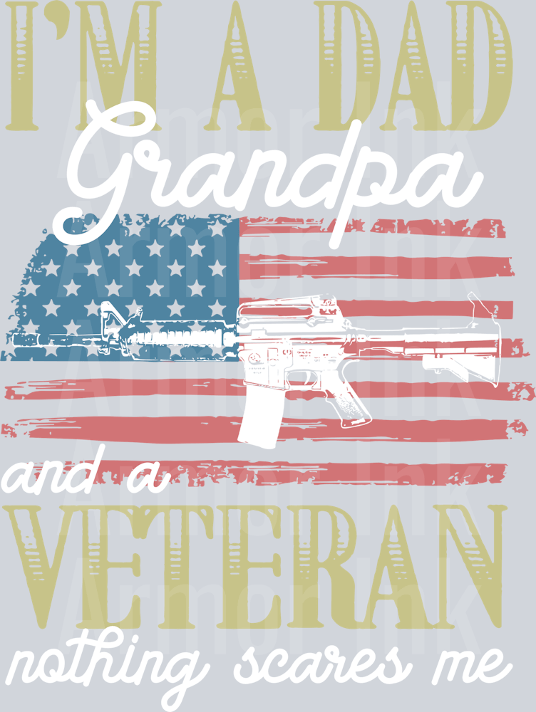 I'm A Dad Veteran DTF transfer