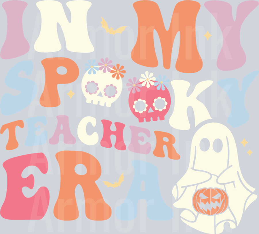 In My Spooky Teacher Era DTF transfer