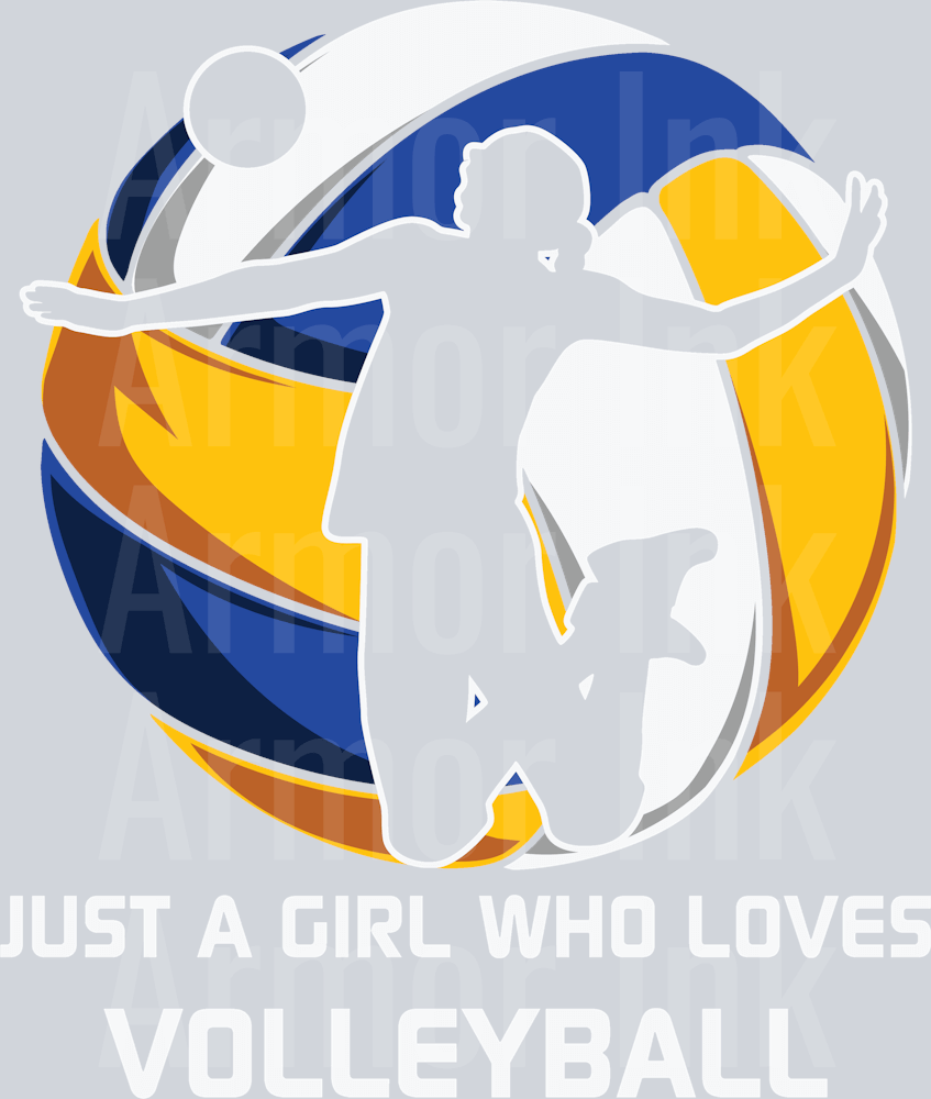 Just A Girl Who Loves Volleyball DTF transfer