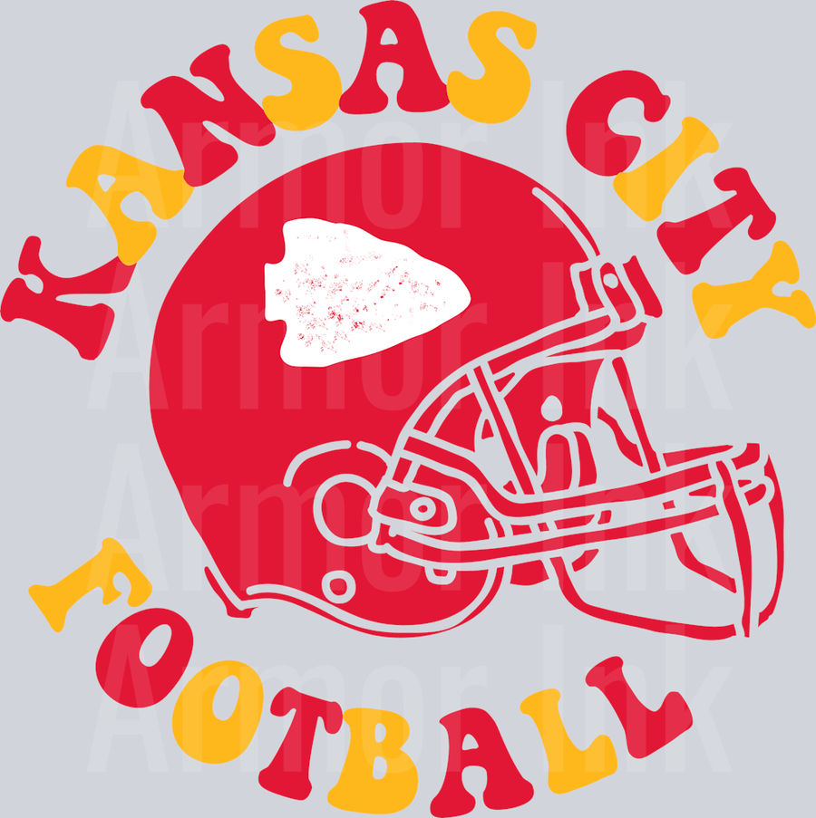 Kansas City Football Helmet DTF transfer