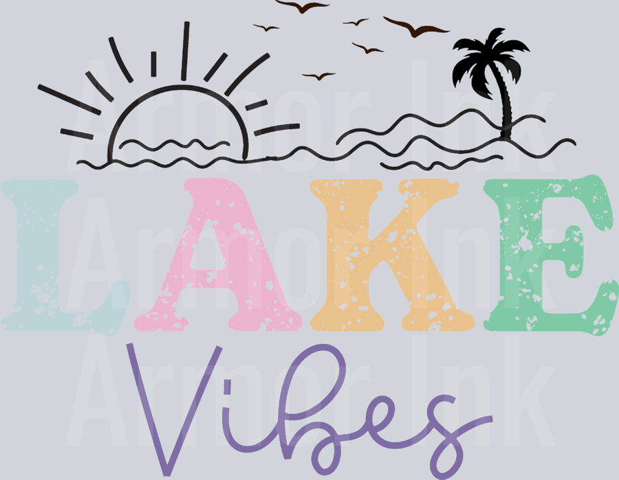 Lake Vibes DTF transfer
