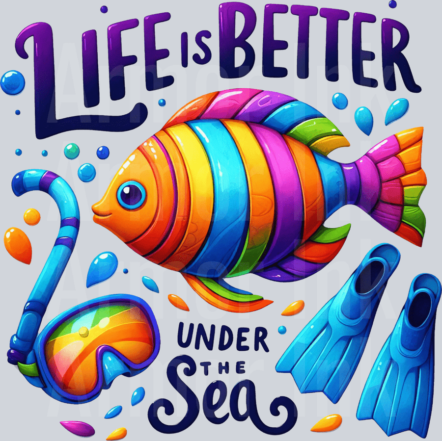 Life Is Better Under The Sea DTF transfer