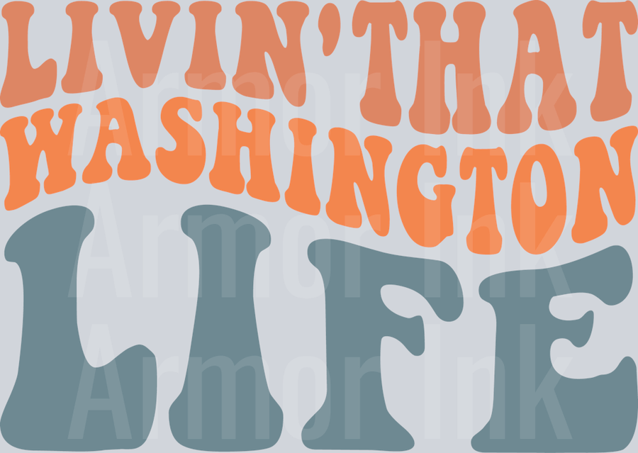 Livin' That Washington Life DTF transfer
