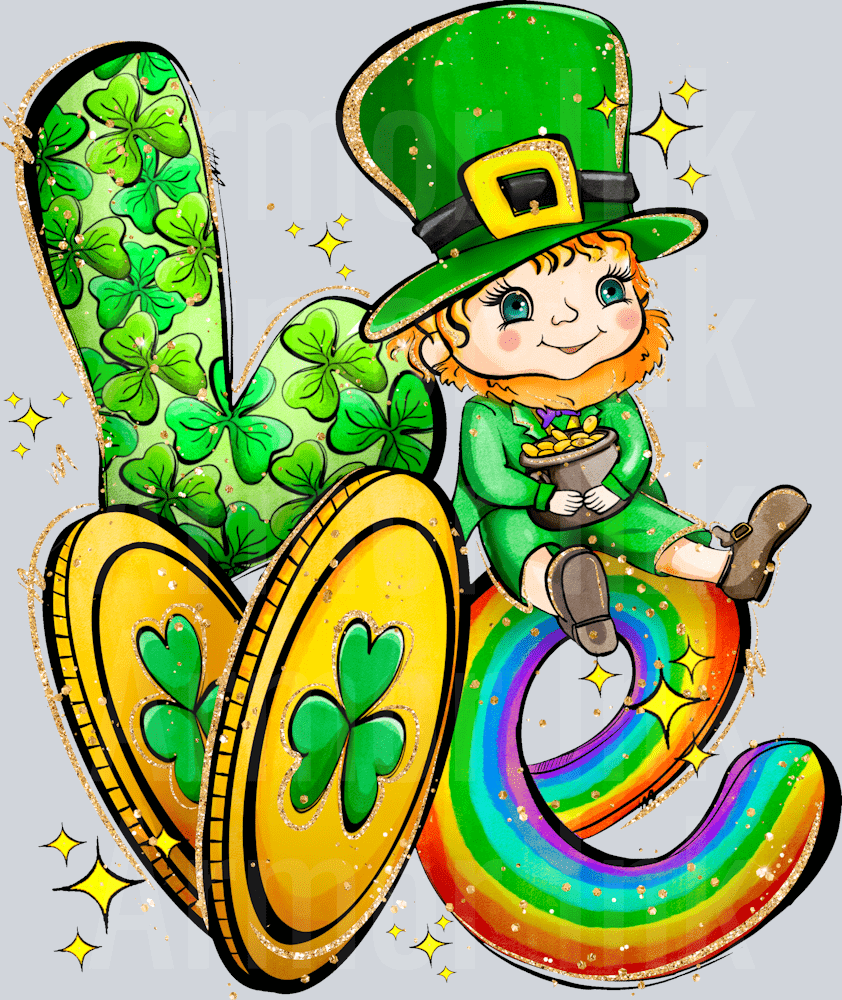 Love Leprechaun DTF transfer