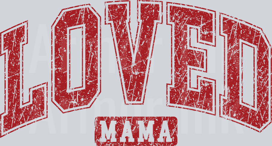Loved Mama Retro DTF transfer