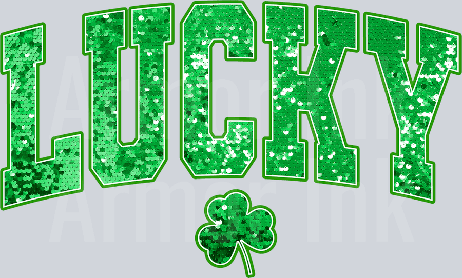 Lucky Sequin DTF transfer