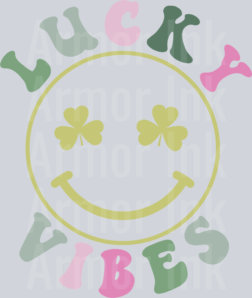 Lucky Vibes DTF transfer
