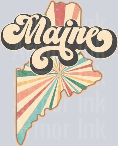 Maine DTF transfer