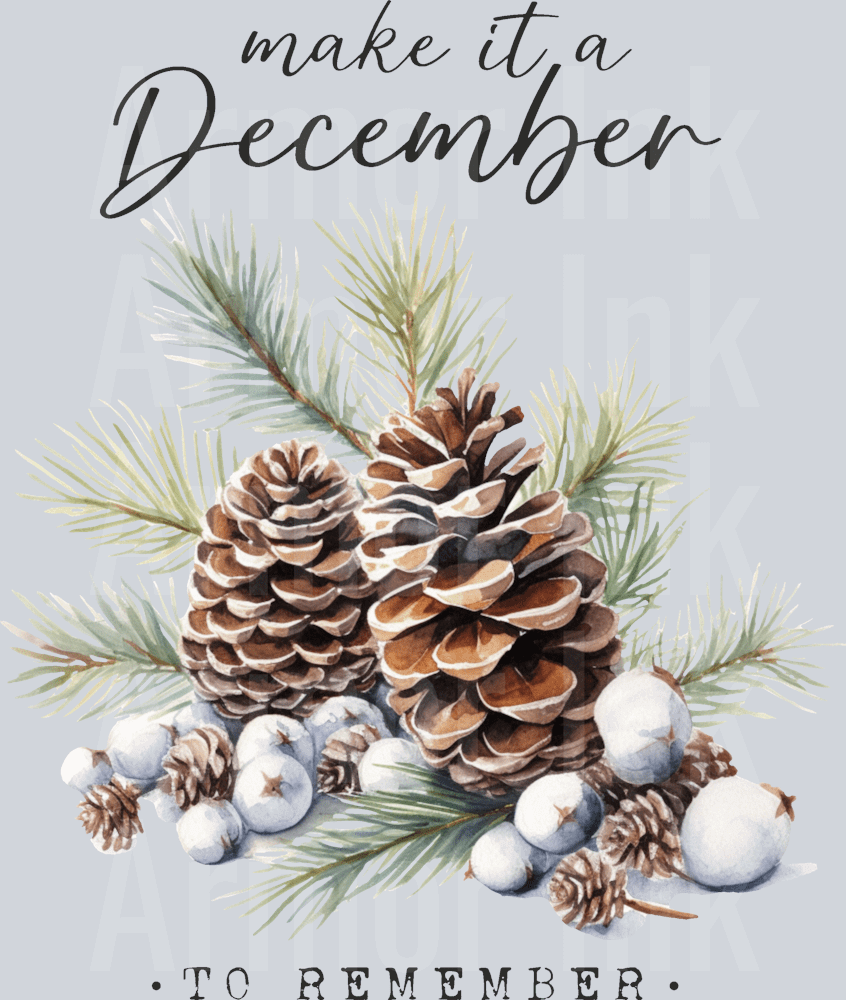 Make It A December To Remember DTF transfer