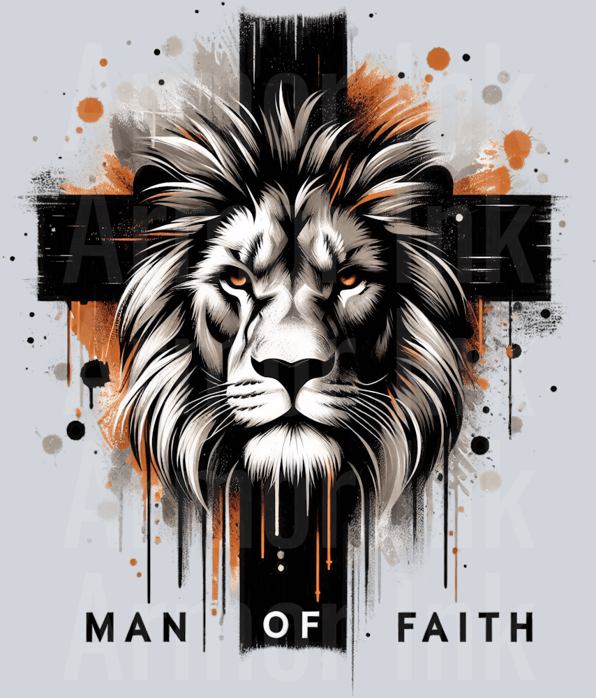 Man Of Faith DTF transfer
