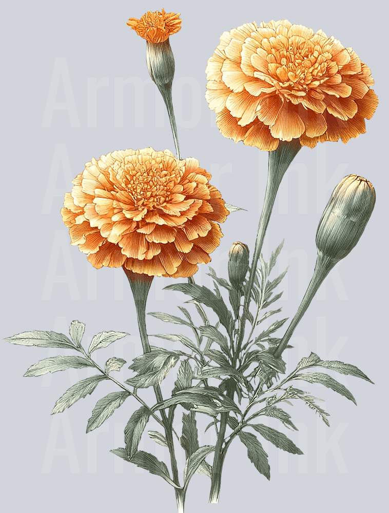 Marigold DTF transfer