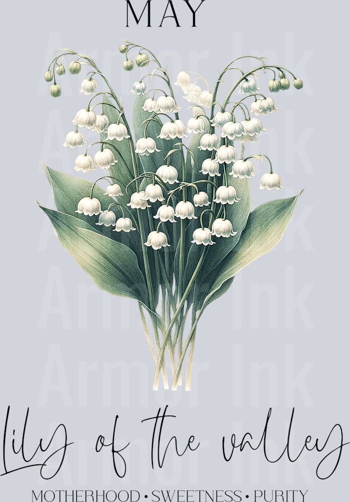 May Lily Of The Valley DTF transfer