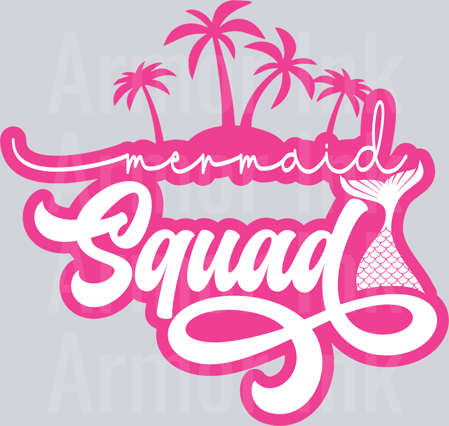 Mermaid Squad DTF transfer