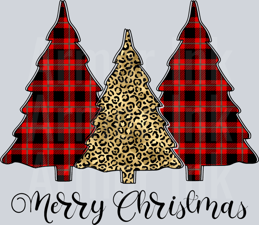 Merry Christmas Trees DTF transfer