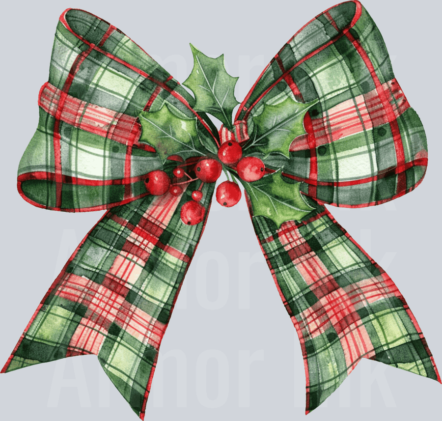 Mistletoe Coquette Bow DTF transfer