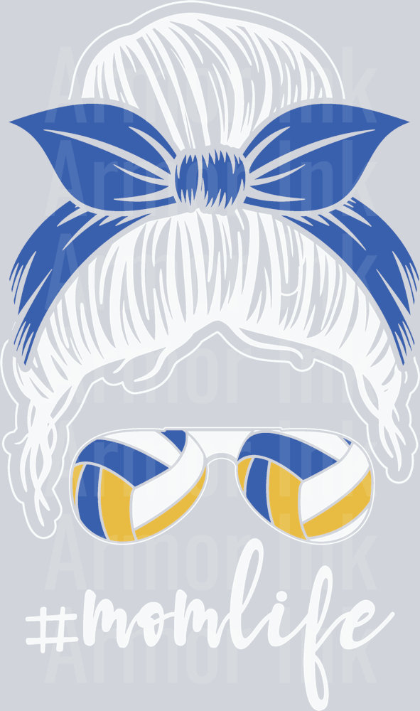 MomLife Volleyball DTF transfer