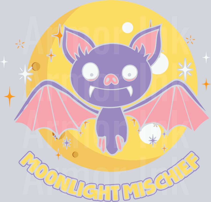 Moonlight Mischief DTF transfer