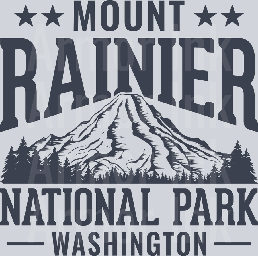 Mount Rainier National Park Washington DTF transfer