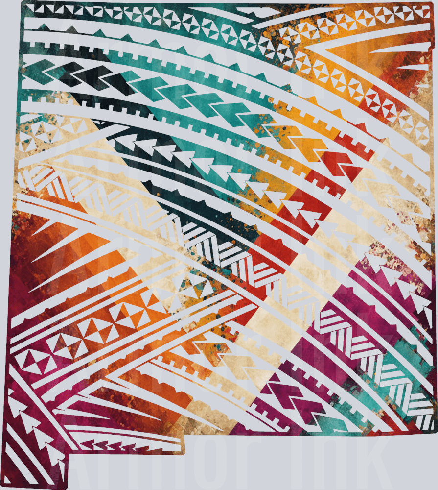New Mexico Tribal Colorsplash DTF transfer