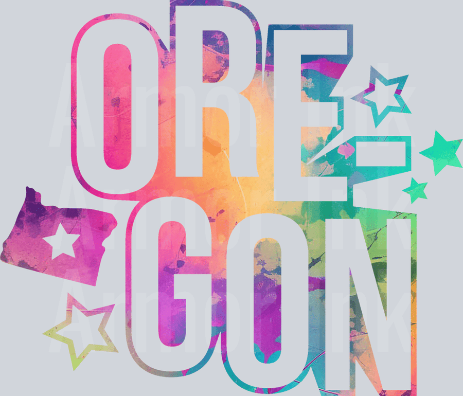 Oregon Color Splash DTF transfer