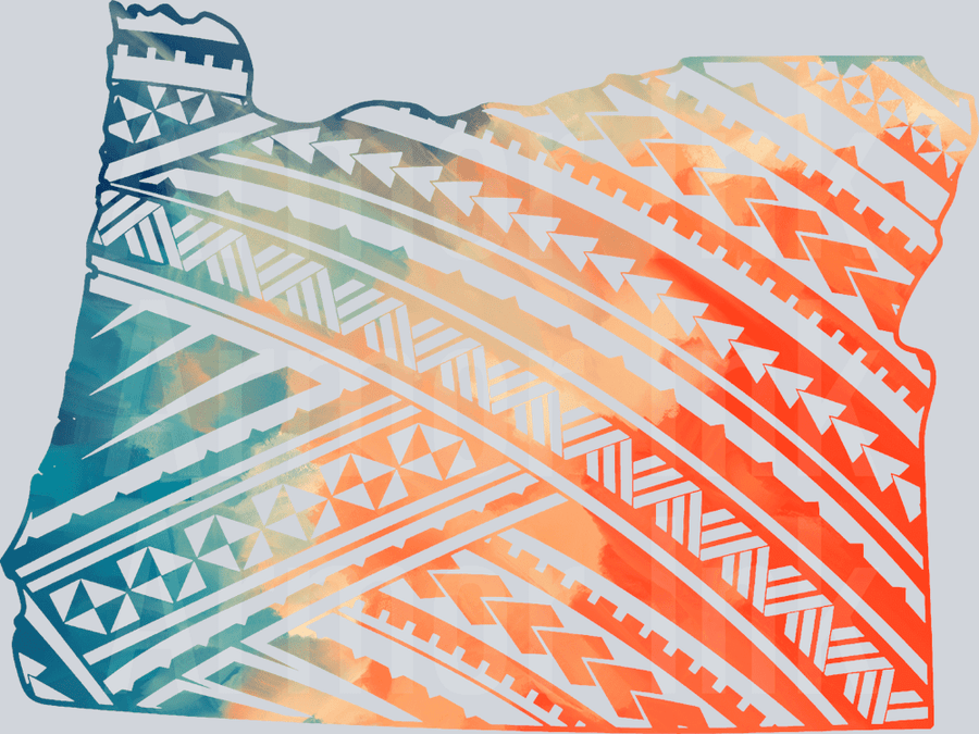 Oregon Tribal Colorsplash DTF transfer