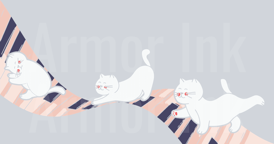 Piano Cat DTF transfer