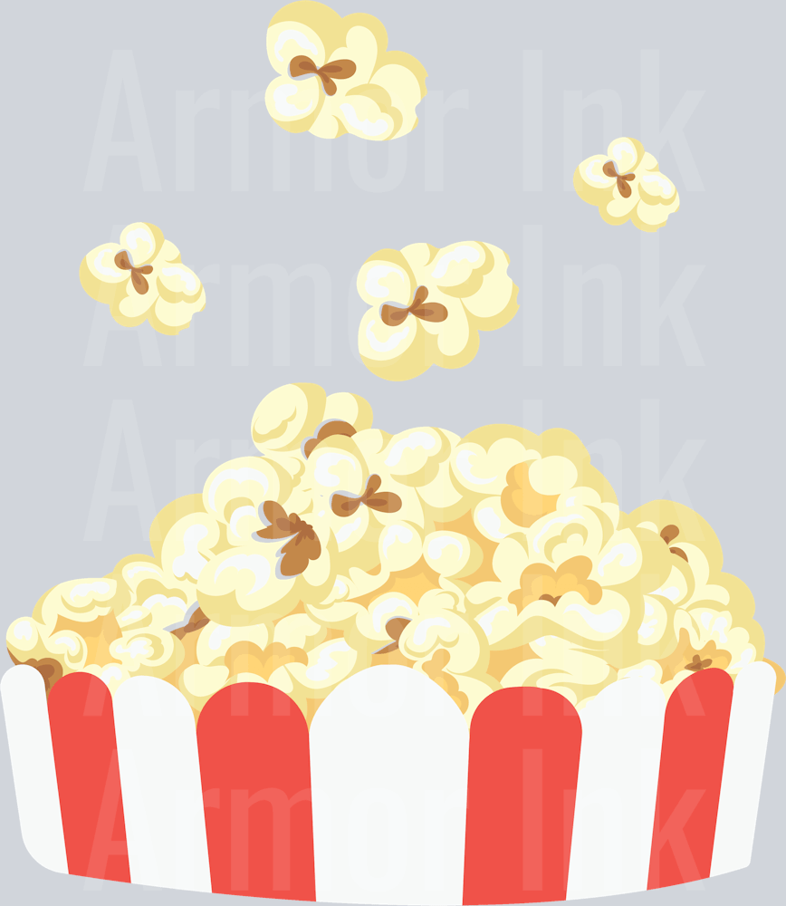 Popcorn DTF transfer