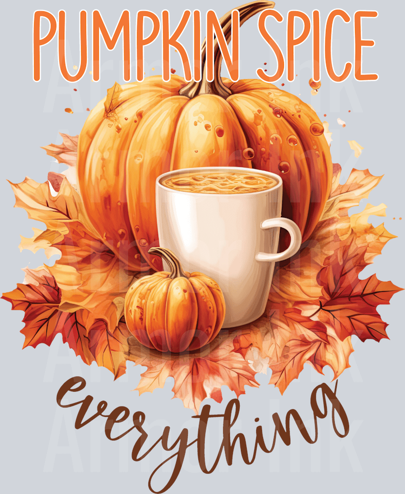 Pumpkin Spice Everything DTF transfer