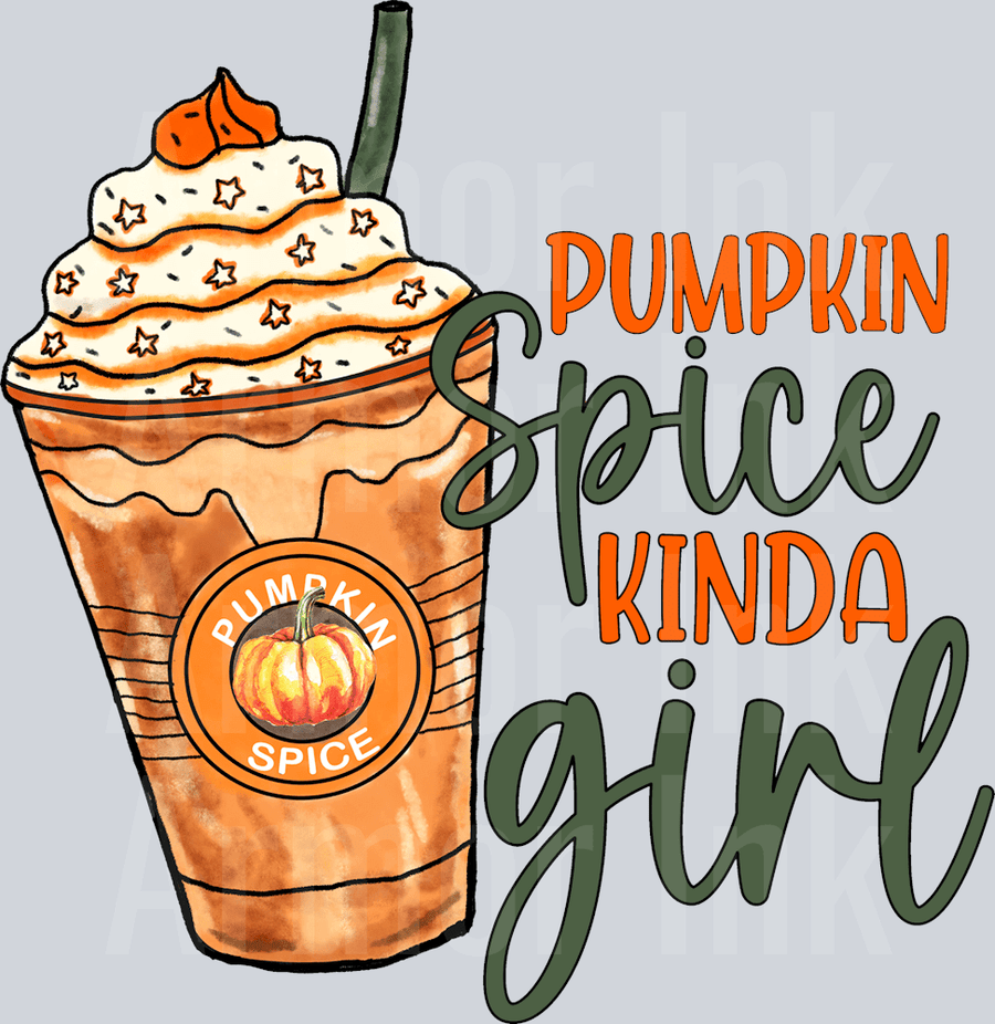 Pumpkin Spice Kinda Girl DTF transfer