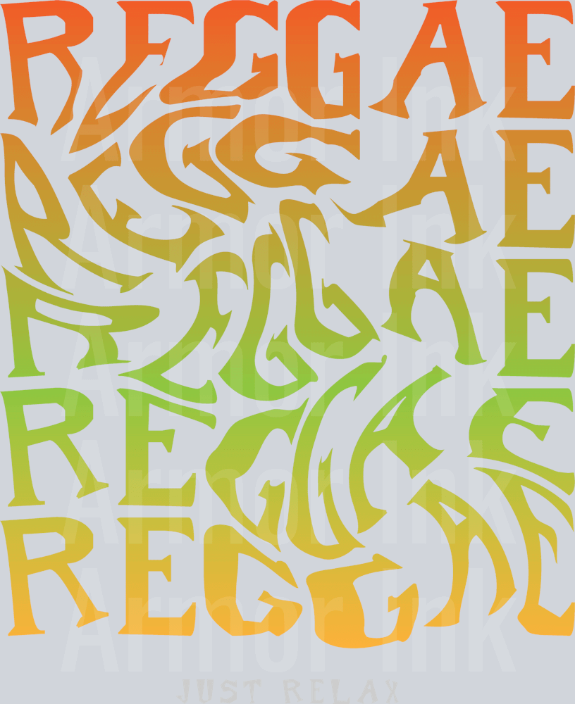 Reggae Just Relax DTF transfer