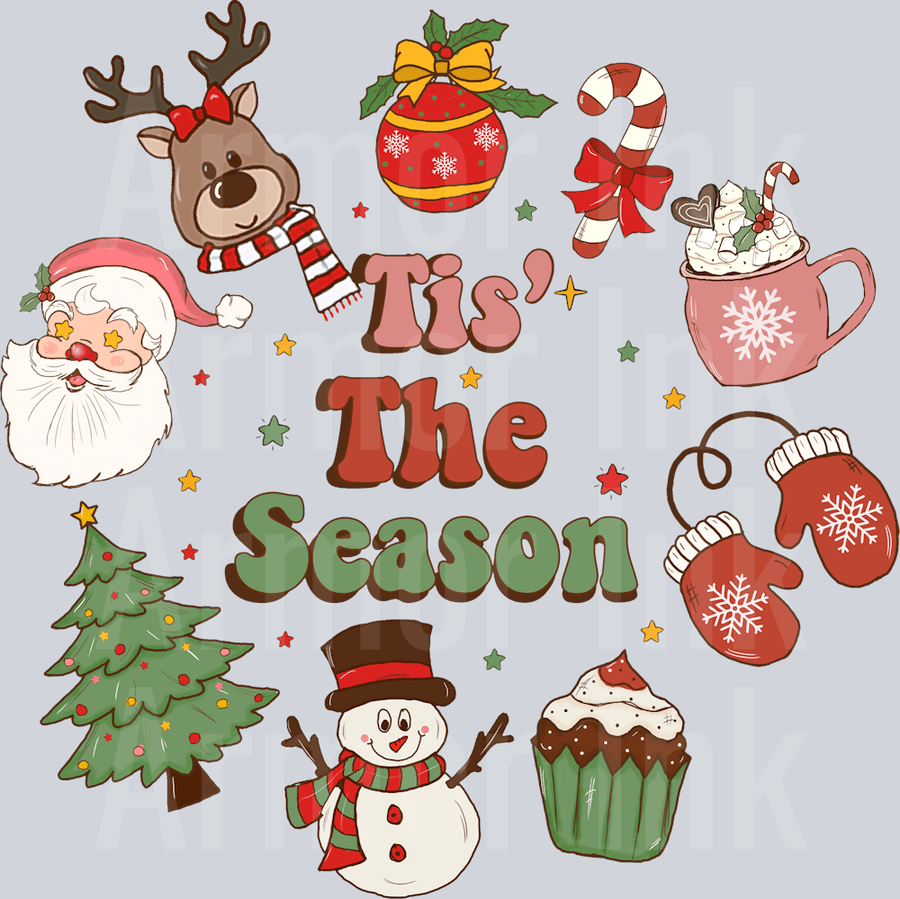 Retro Tis' The Season DTF transfer