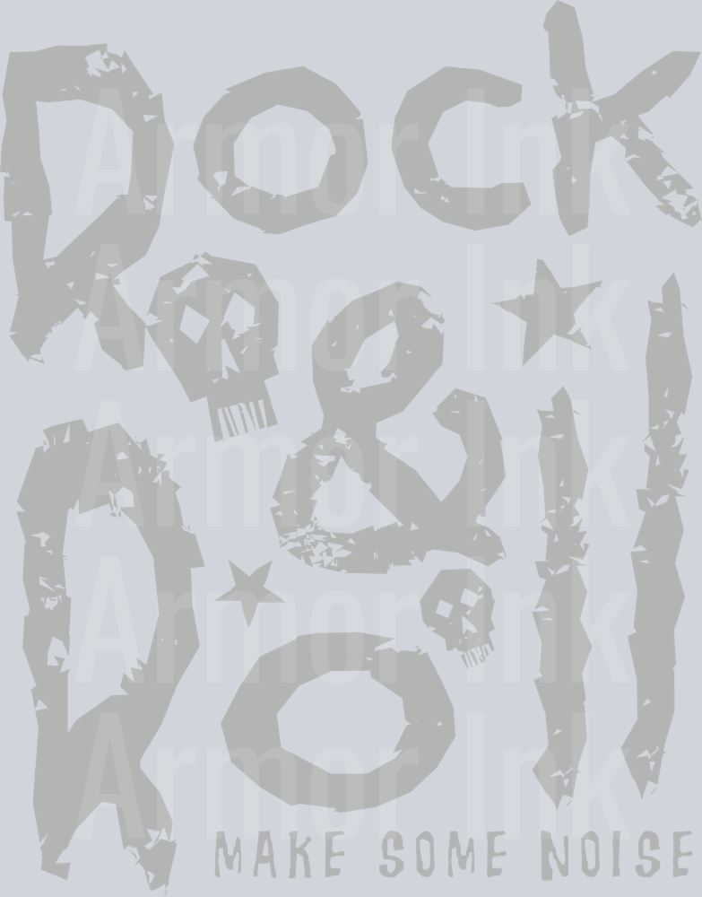 Rock And Roll Make Some Noise DTF transfer