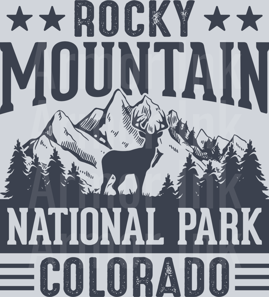 Rocky Mountain National Park DTF transfer