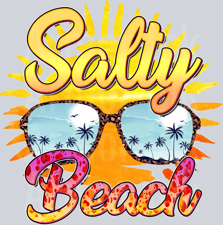 Salty Beach DTF transfer