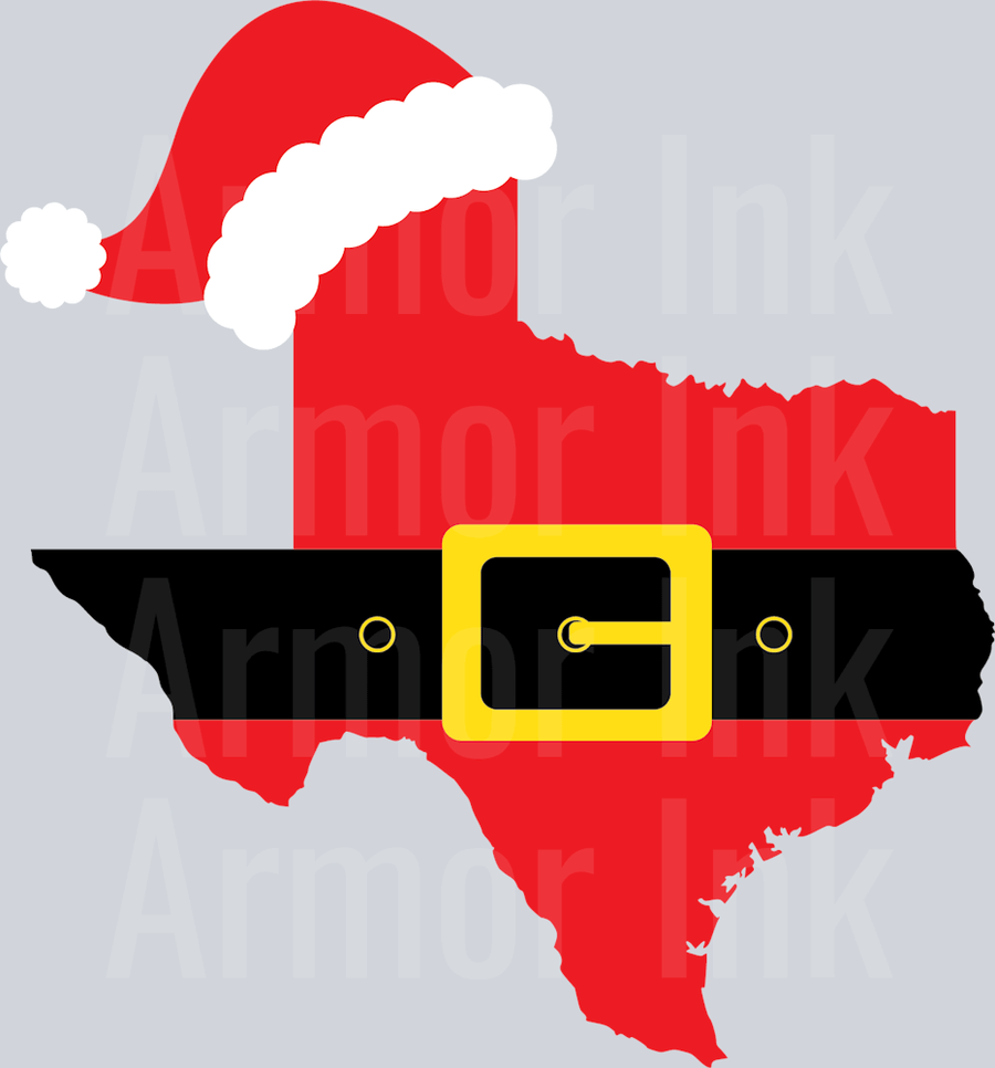 Santa Texas DTF transfer